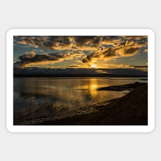 Sunset At Lindisfarne Sticker